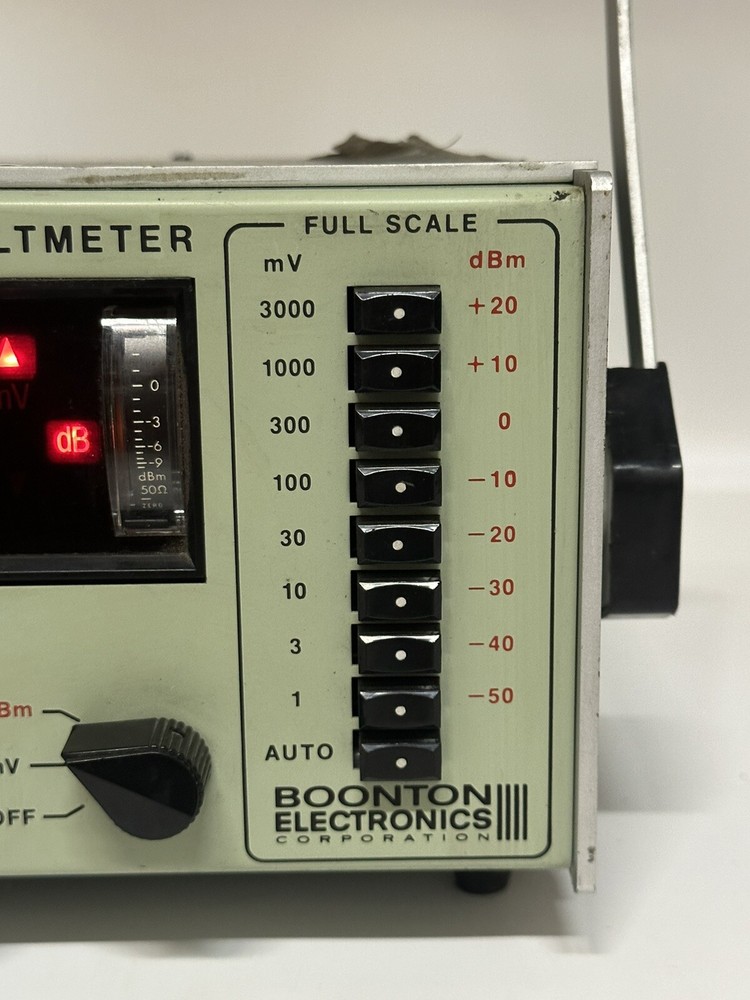 Boonton Electronics Model 92BD ~ RF Millivoltmeter ~ Made in USA ~ UNTESTED