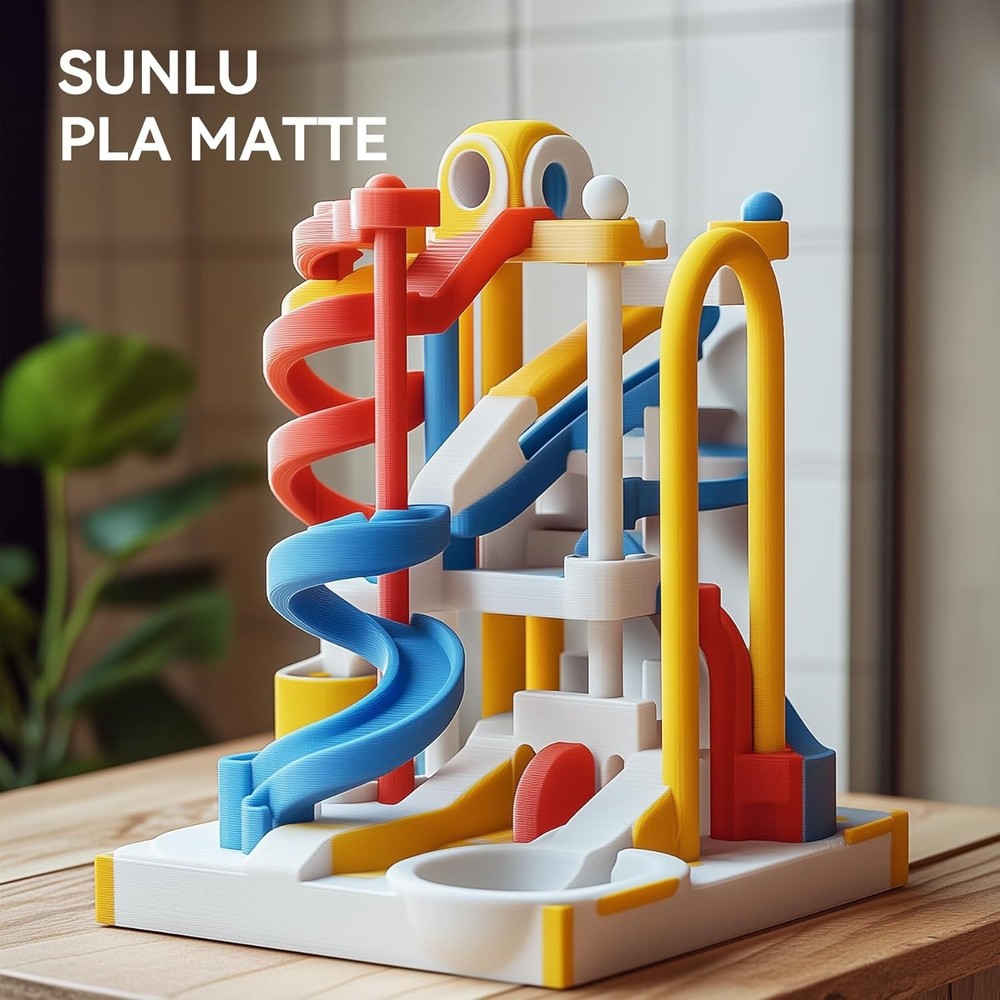 Multicolor 3D Printer Filament Bundle - Smooth Matte PLA 1.75mm, 4 Spools