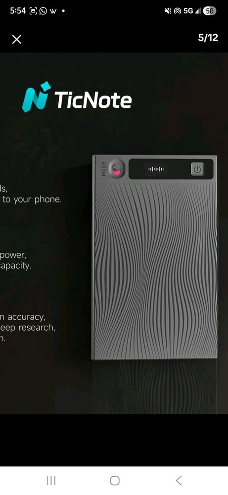 Mobvoi TicNote AI Voice Recorder
