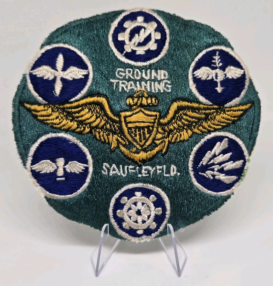 VINTAGE ORIGINAL GROUND TRAINING SAUFLEY FIELD PATCH