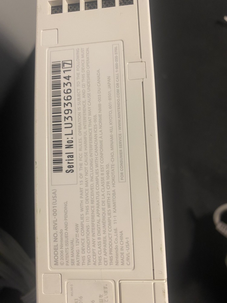 Nintendo Wii Home Console - White