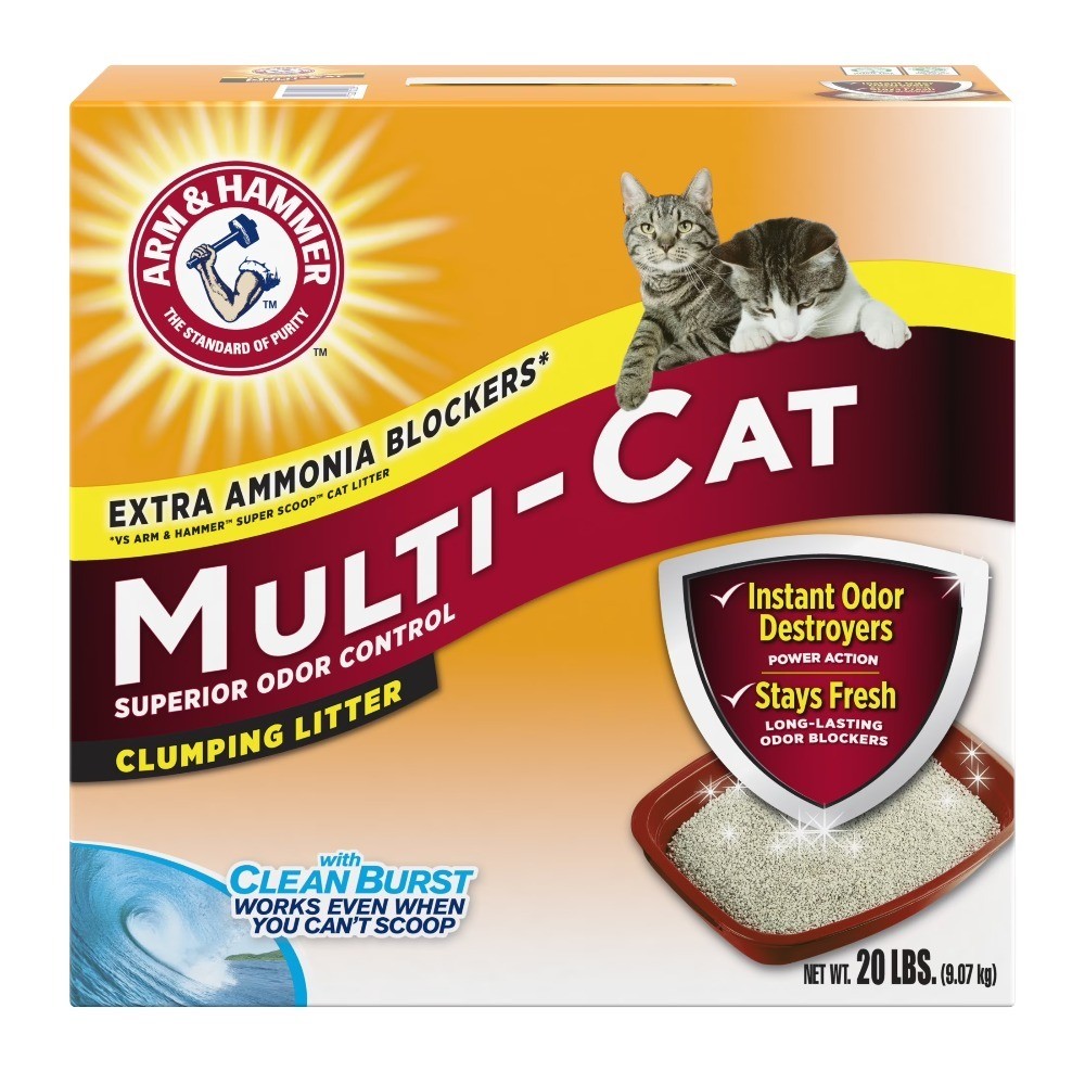 Multi-Cat Clumping Cat Litter Fresh Scent Odor Control 20 Pound Bag