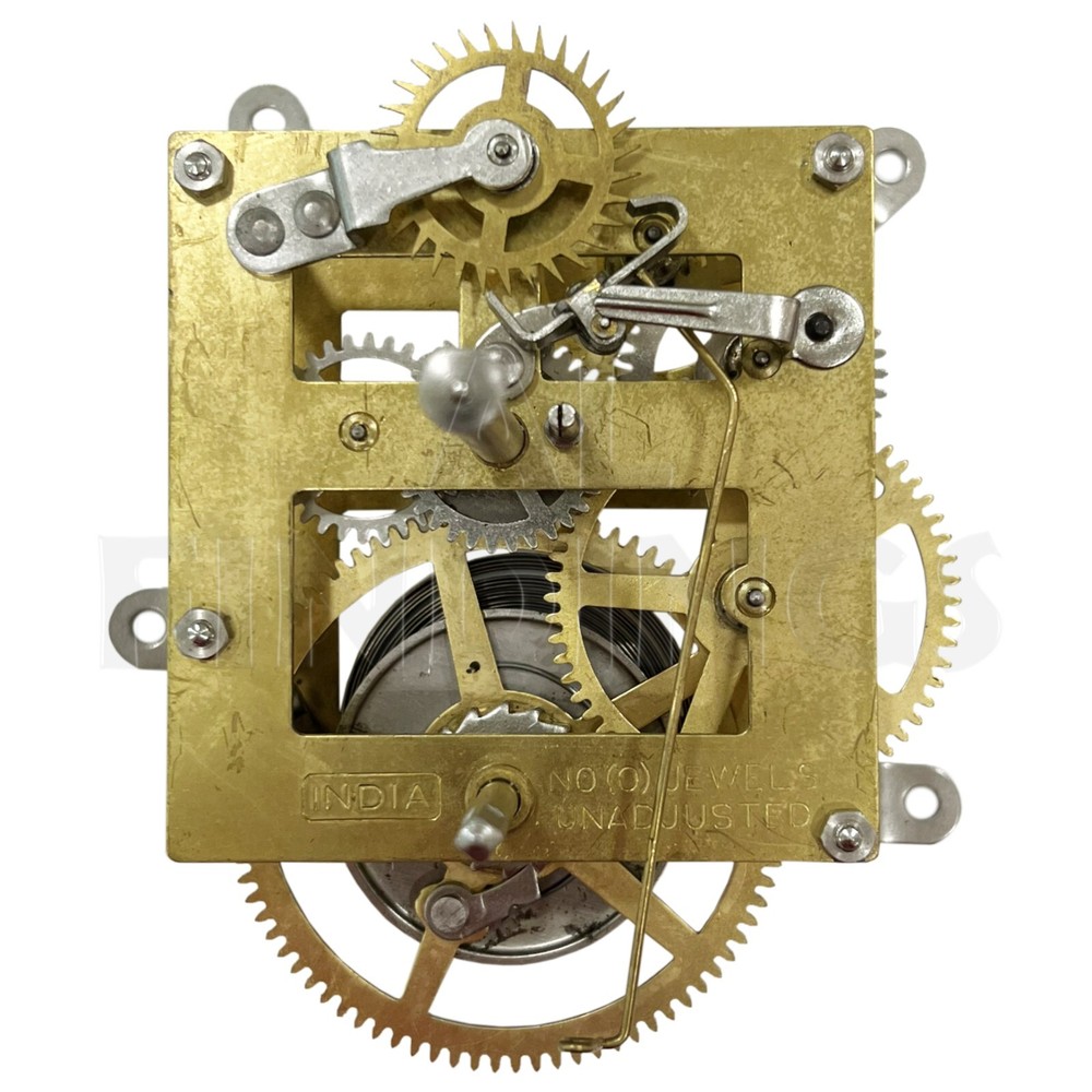 Manual Wind 8 Day Clock Movement Hands & Winders Mantle 13" Drop Clockmakers