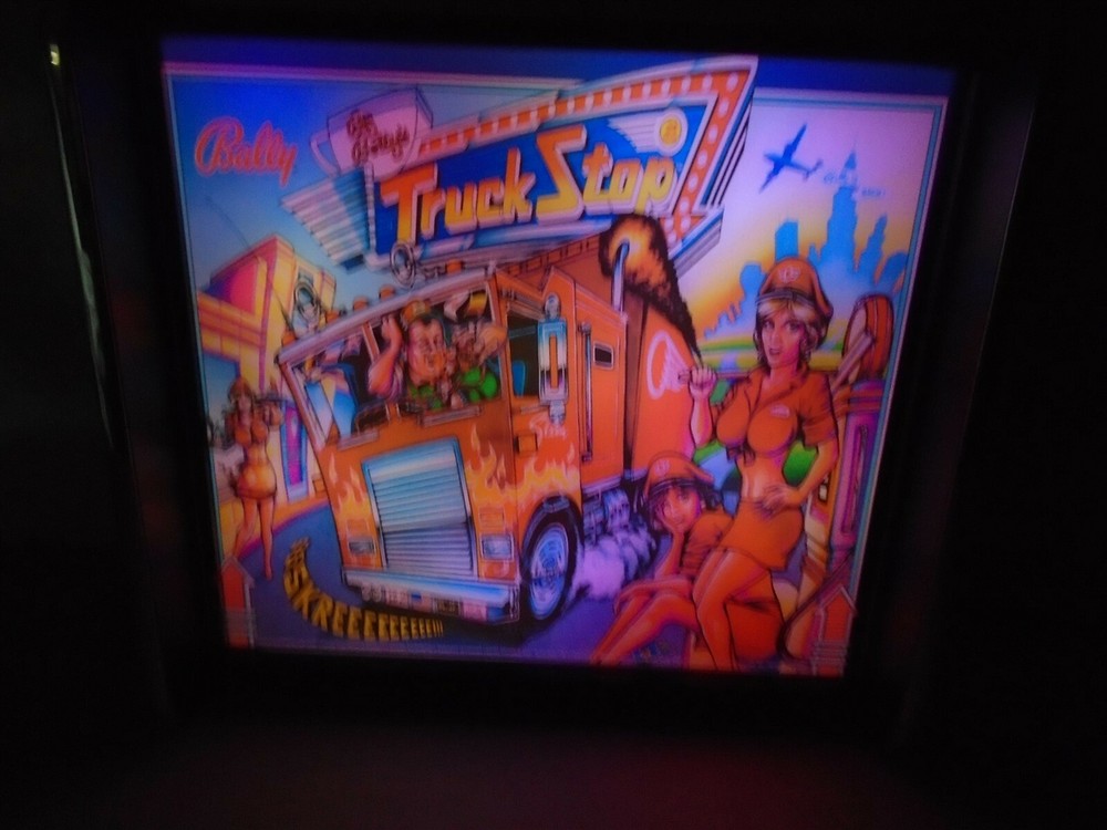 Bally Truck Stop Pinball Head LED Display light box