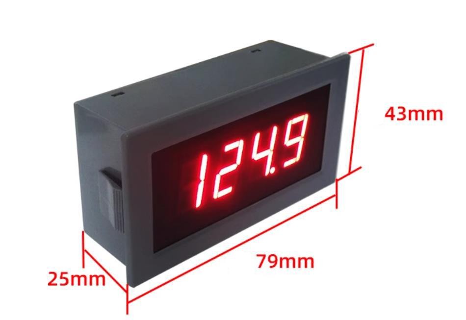 1Pcs YB5135B 3 1/2  LED Digital DC Voltmeter Panel Meter DC 0-200mV