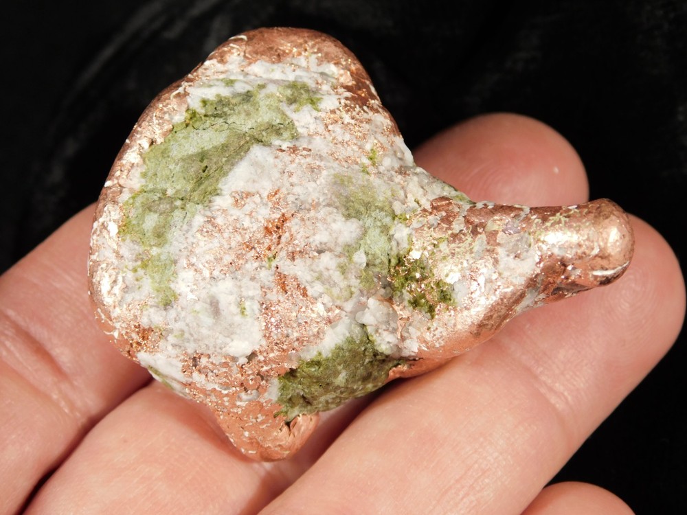 Heavy Solid 100% Natural COPPER NUGGET or Native Copper Float Michigan 103gr
