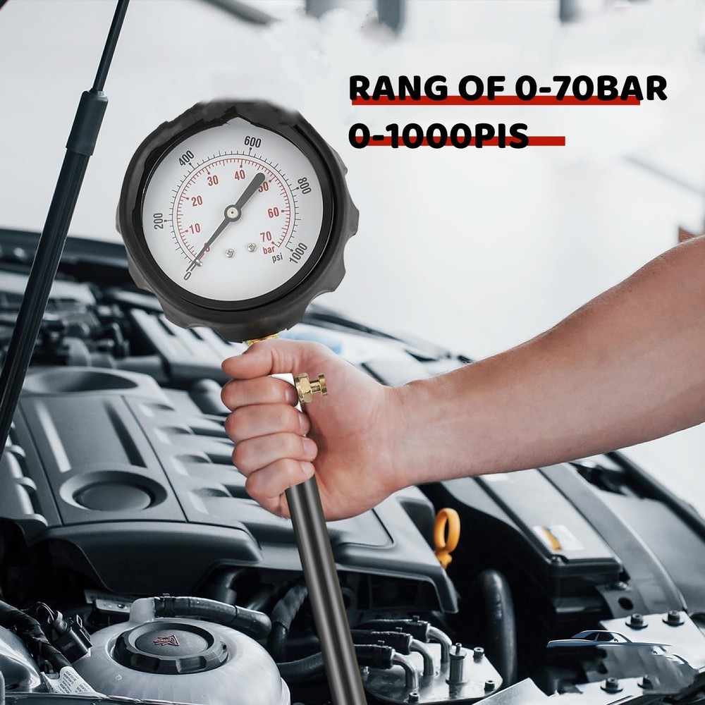 Diesel Engine Cylinder Compression Tester Pressure Test Tool Kit Direct Indirect