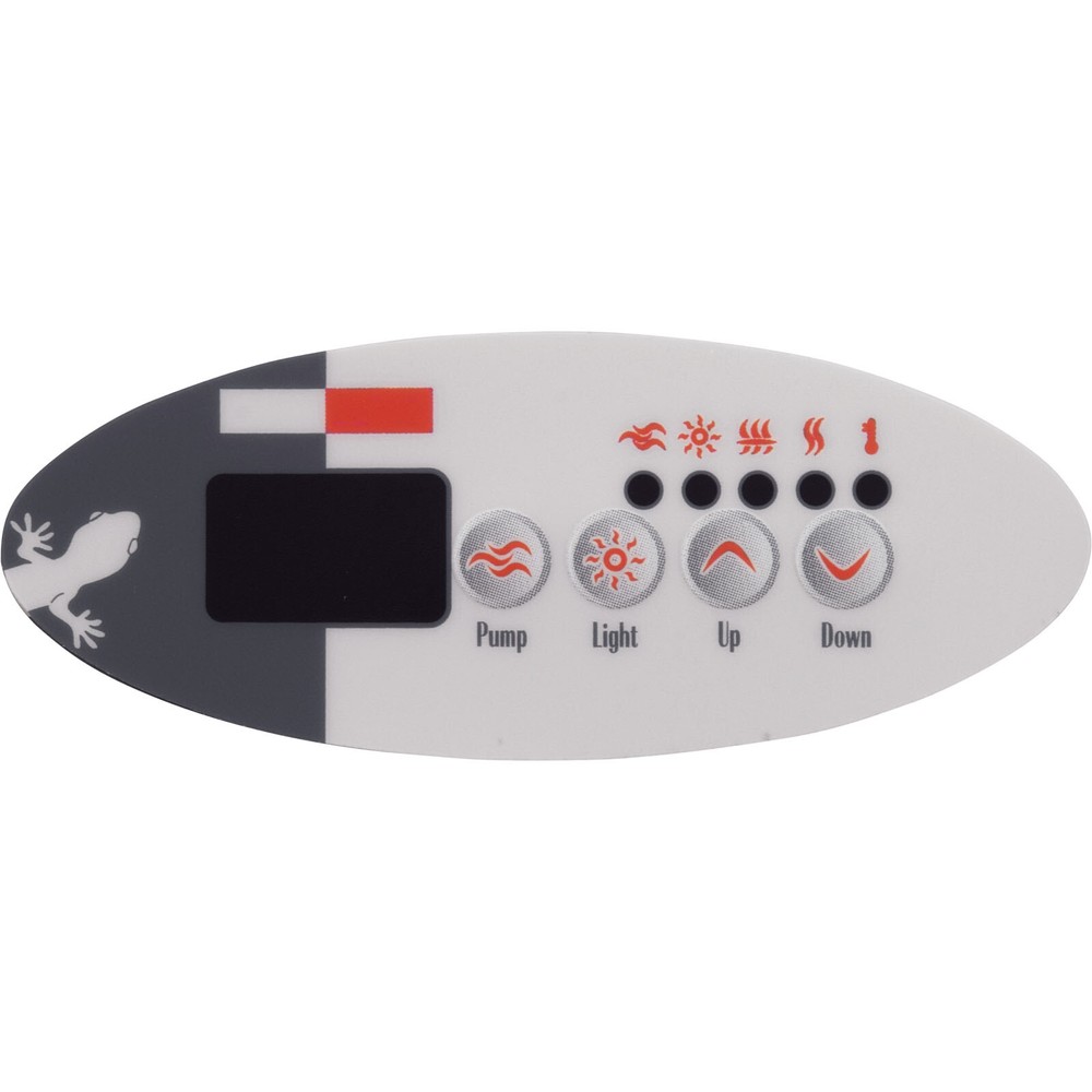 Overlay, Gecko TSC-9-GE1, 4 Button, P1, Light