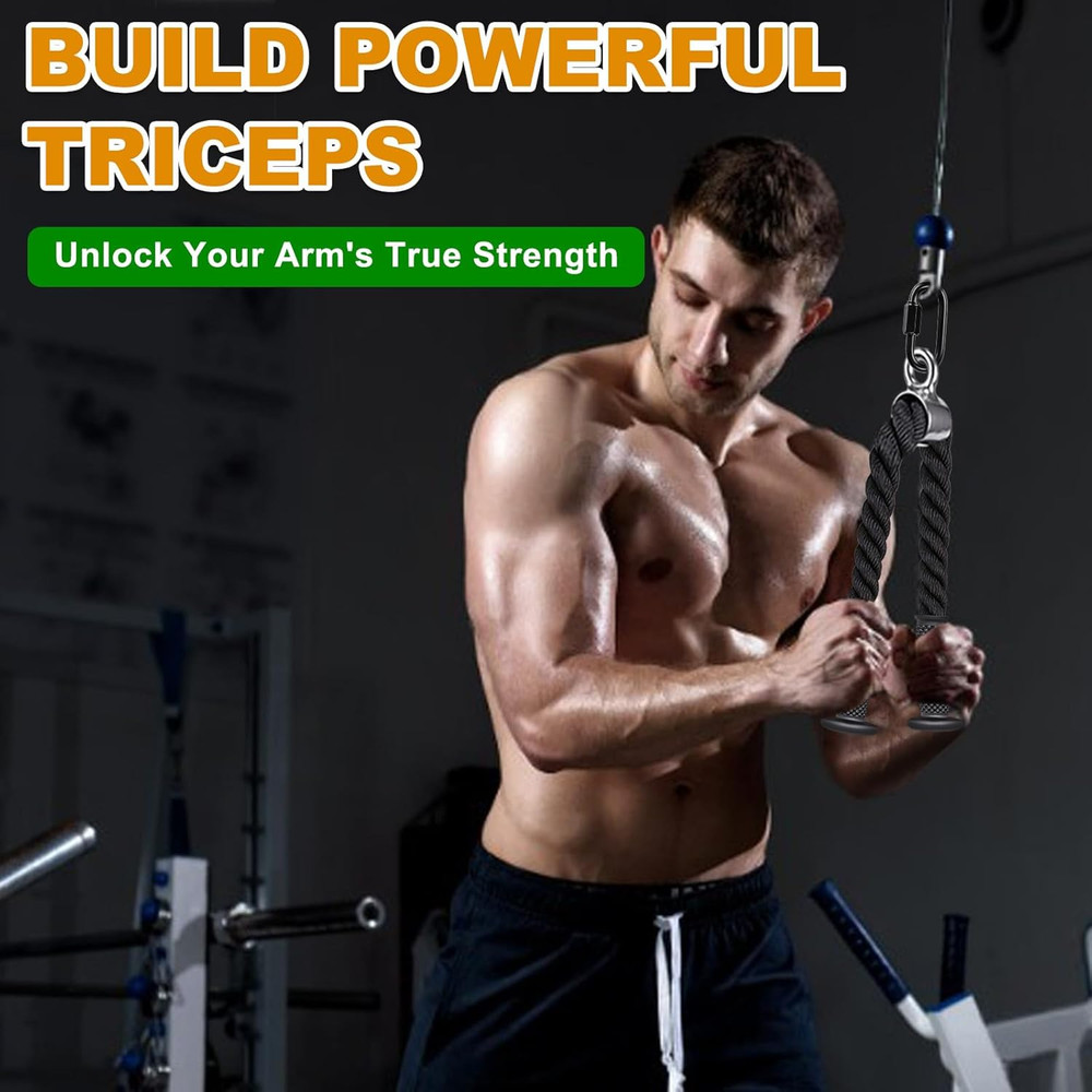 Tricep Pull down Attachment, Cable Machine Accessories for Home Gym, Cable Machi