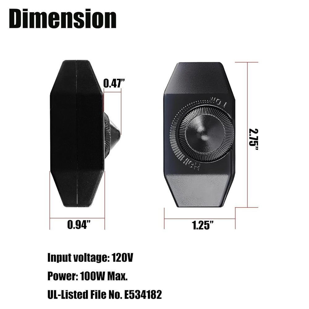 Versatile 2-Pack Dimmer Switches: Full Range Control for Home Lighting Solutions