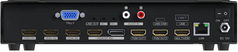 AVMATRIX HVS0401E Micro 4 Channel HDMI/DP Video Switcher
