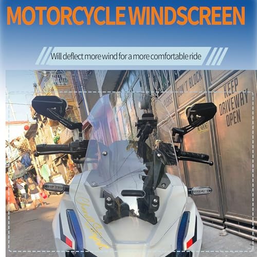 Motorcycle ADV160 Windshield Flyscreen Windscreen Wind Defelctor Front Clear