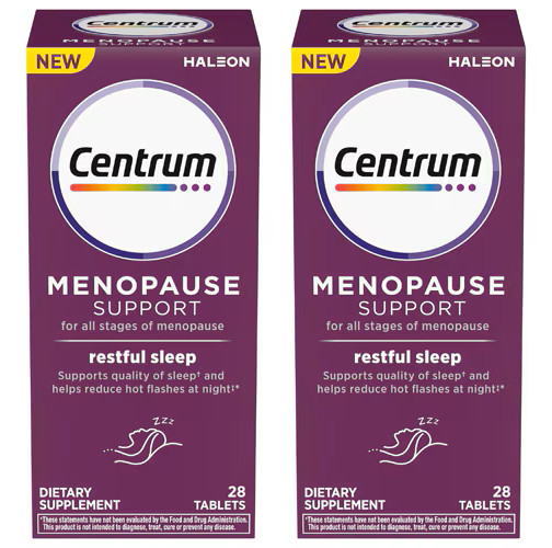 2 Pack Centrum Menopause Support Restful Sleep Supplement 28 tablets each 4/26