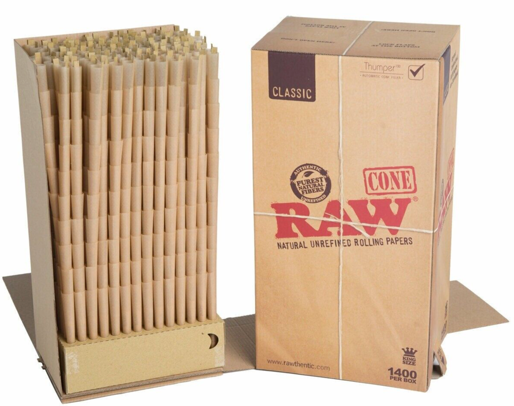 Authentic Raw King Size pre rolled 100 Cones With Filter tips Free Ship