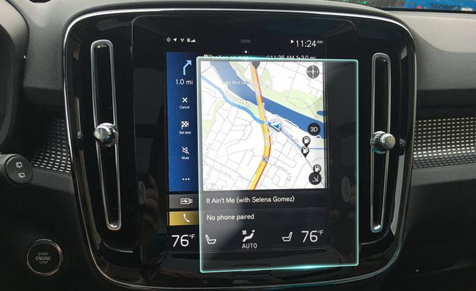 Crystal Clear Screen Protector for 2019 Volvo XC40 Vehicle Navigation