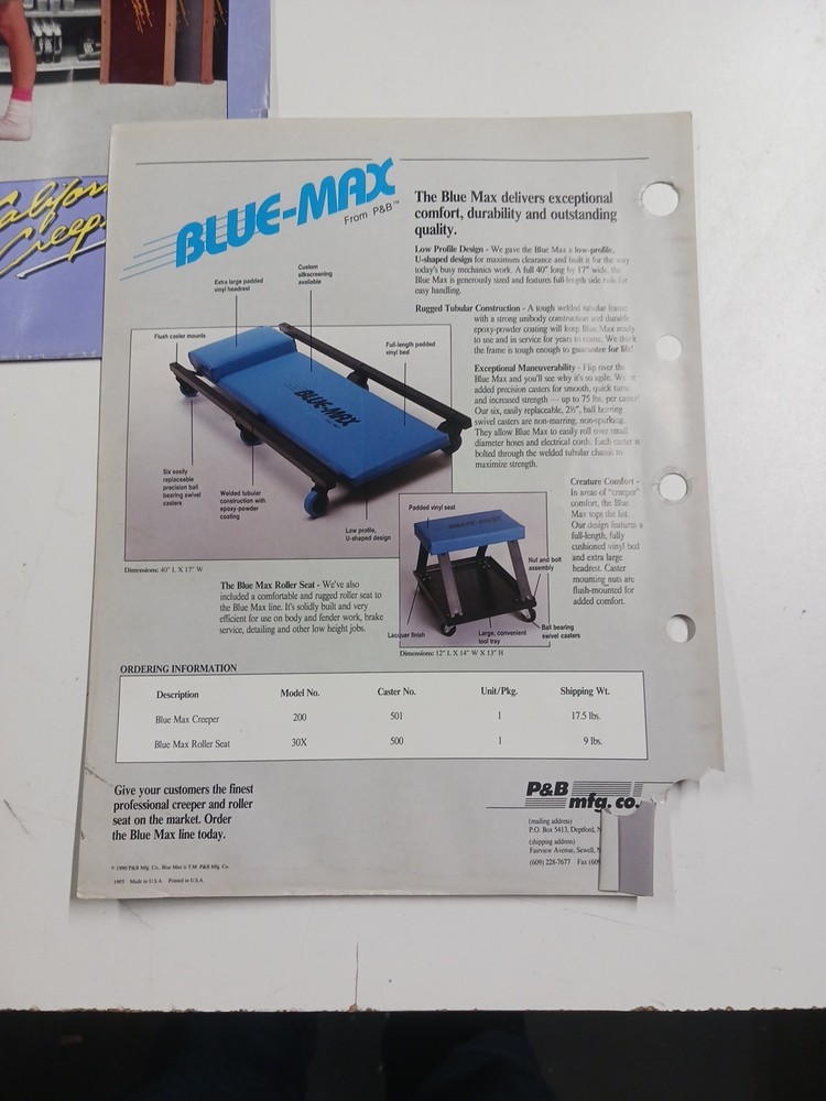 Vintage Tool Catalogs, Information Sheets, used