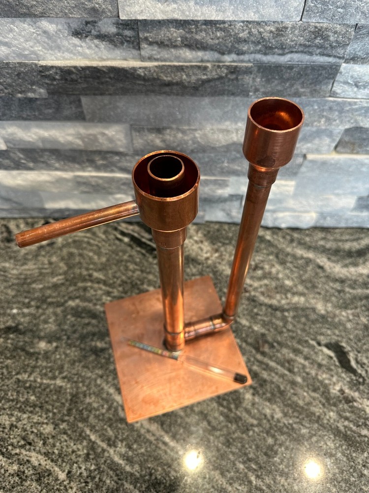 Handcrafted Copper Proofing Parrot Heads for Air Still With Alcohol Hydrometer
