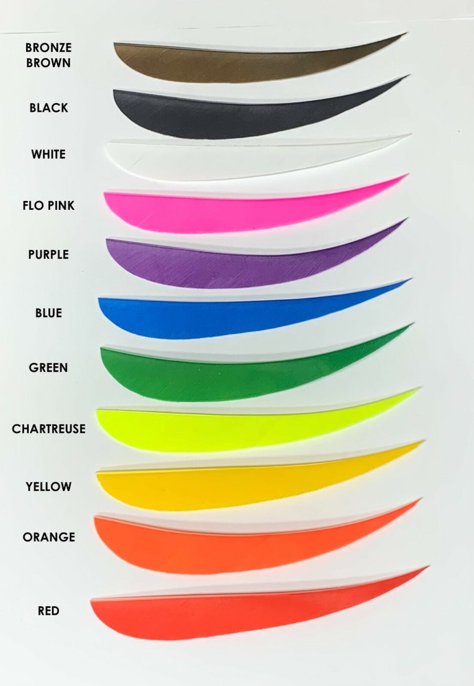 Trueflight 5" Parabolic Feathers Left or Right Wing - 1 Dozen