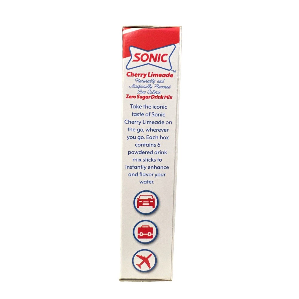 Sonic Singles To Go Cherry Limeade Drink Mix 6 Packets Each 3 Boxes