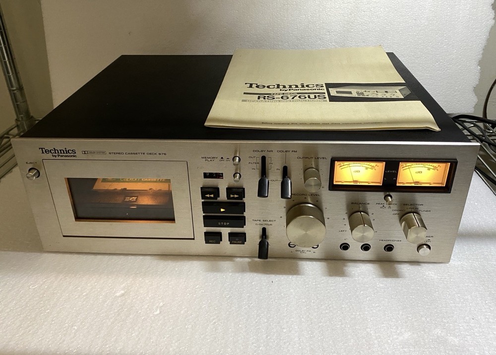 Technics RS-676US Stereo Cassette Deck Mint