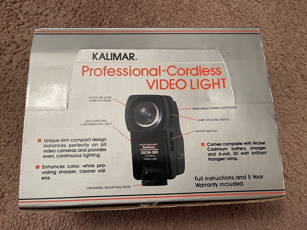 Kalimar Professional Cordless Video Light - Untested Item