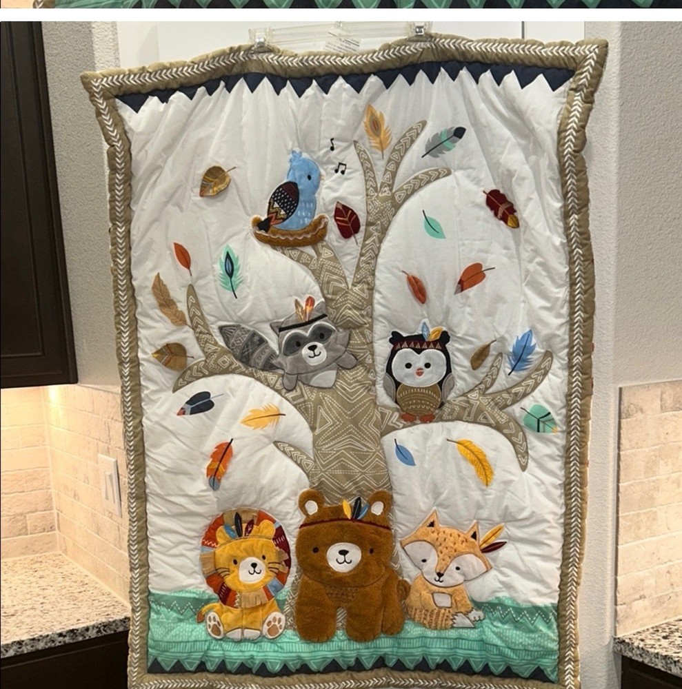 Nojo Aztec Forest 2 Pc Crib Bedding Set