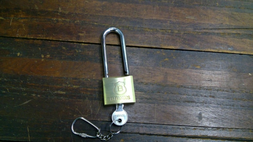 Brink's 2 1/4"  Shackle Size Heavy Duty Solid Brass Padlock