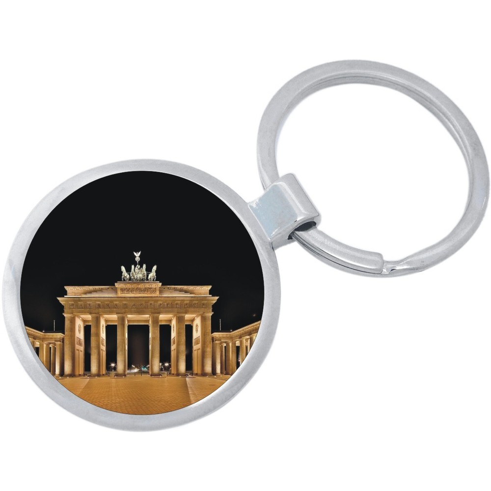 Brandenburg Gate Germany Keychain - Includes 1.25 Inch Loop for Keys or Backpack