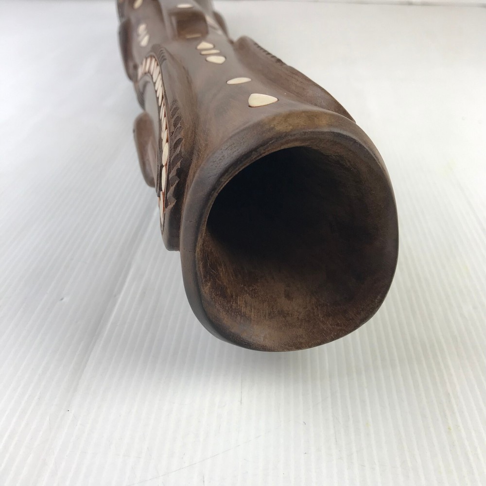 Vintage Wooden Dragon Drum 49 cm