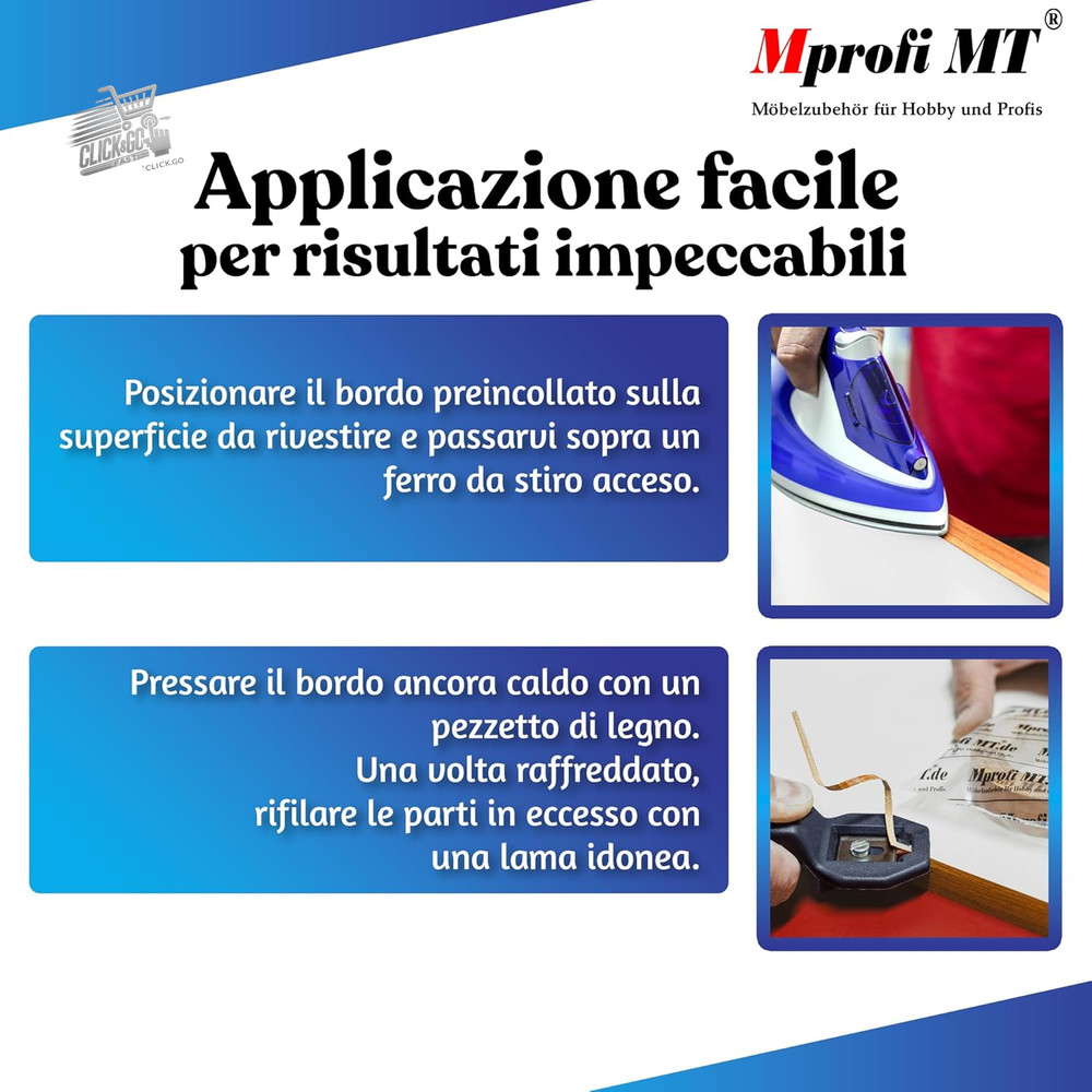 ® - Maple Effect Edge | 22mm X 5M | Easy to Apply | Apple Kitchen Edge