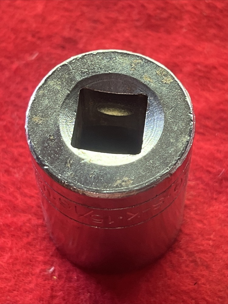 S-K TOOLS 40130 SOCKET 15/16", 1/2” DRIVE, 12 POINT - USA (t55)