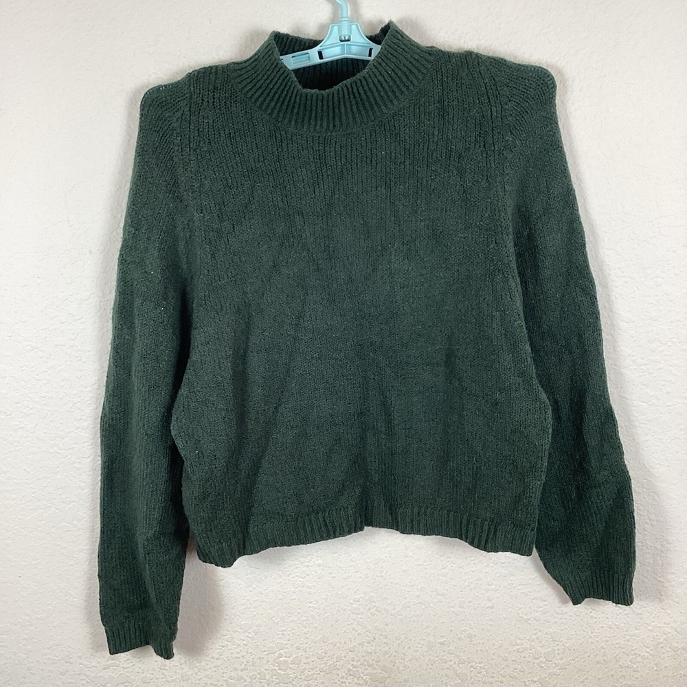 Old Navy Mens Sweater Sz M Long Sleeve Pullover Solid Green Soft Excellent