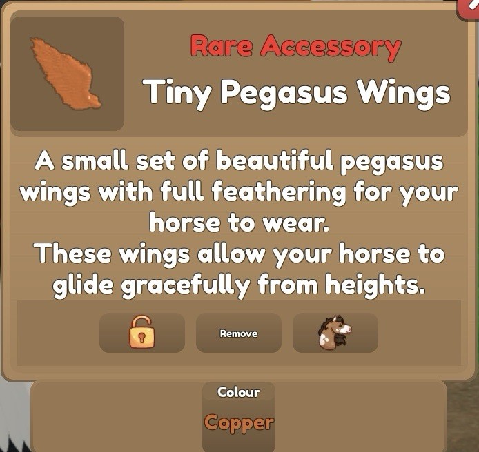 Tiny Pegasus Wings (Copper)