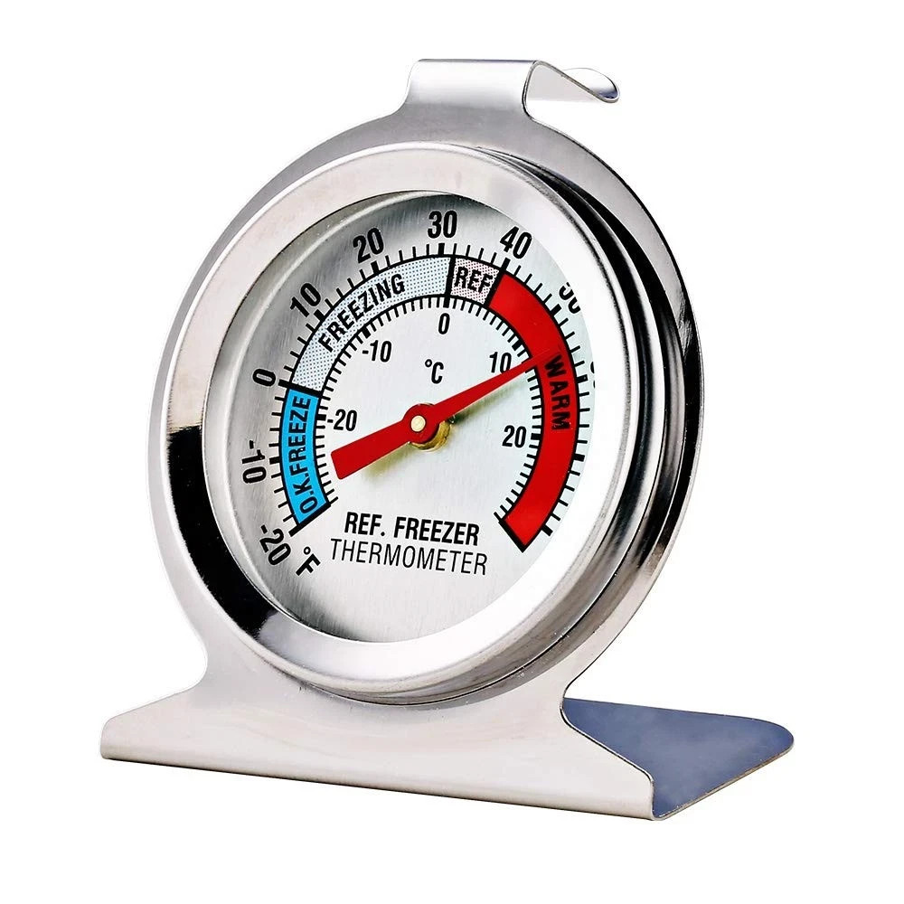 2 Pcs Refrigerator Freezer Dial Thermometer Analog