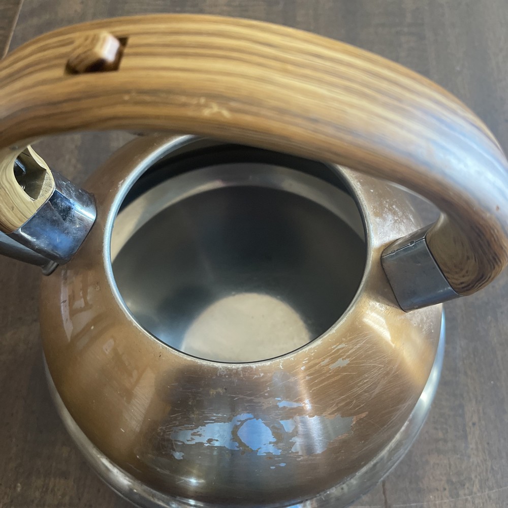 Balduzzi Italian Style Induction Tea Kettle Soft Touch Handle Stainless Steel