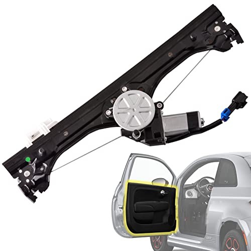 Front Left Driver Side Power Window Regulator with Motor Fiat 500 Driver Side