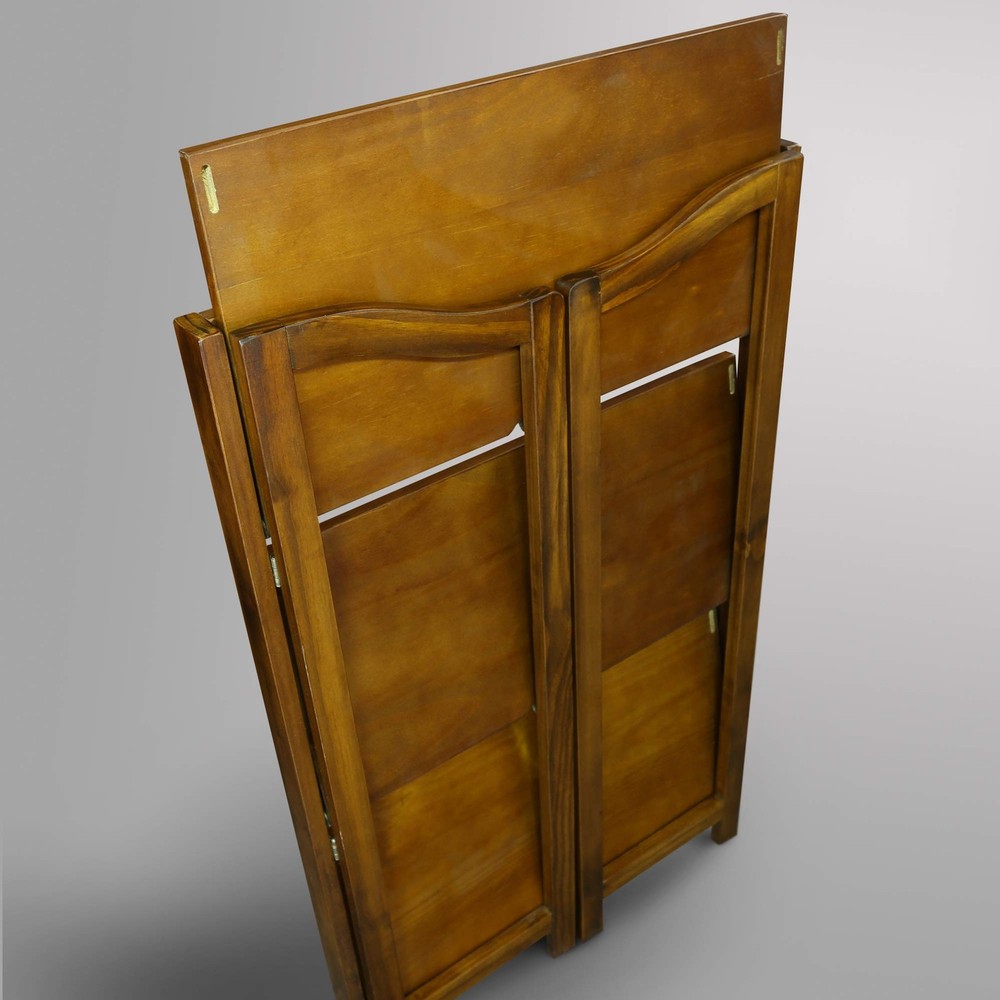 Stratford 3-Shelf Folding Bookcase-Warm Brown