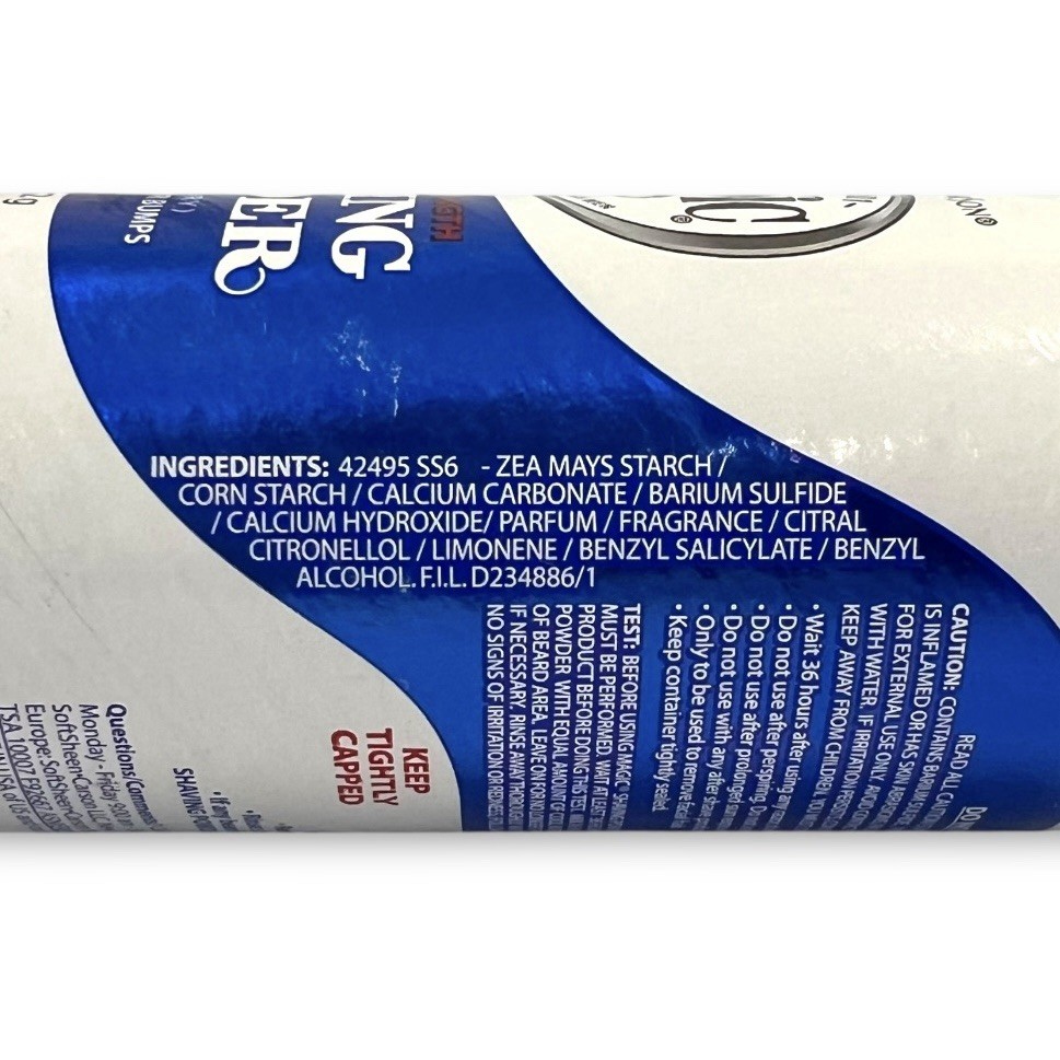 4 SoftSheen Carson Magic Razorless Shaving Powder Regular Strength 5 oz Blue Can