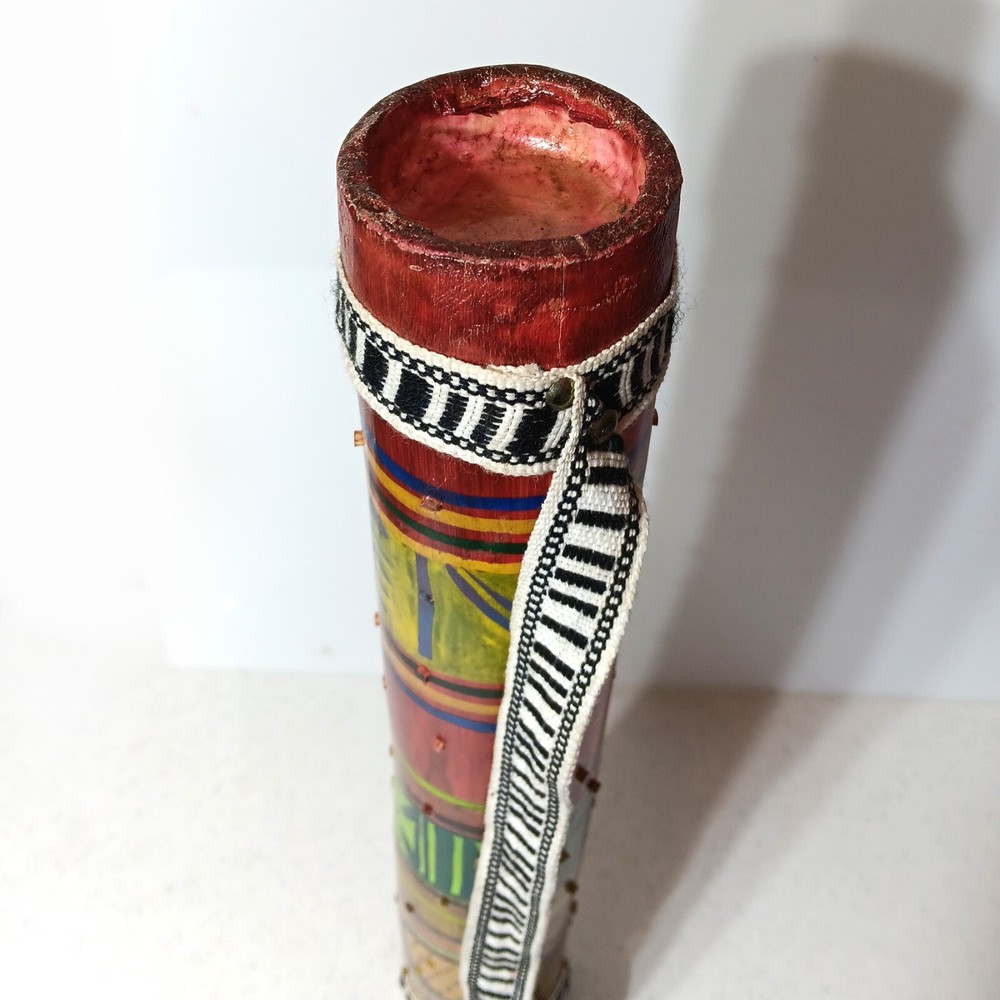 Rain Stick Music Maker Hand Painted Bamboo