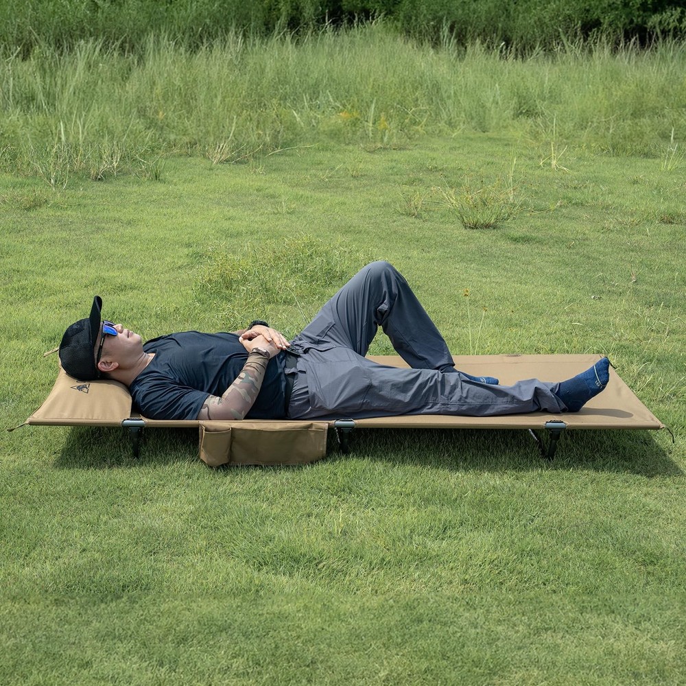 SUPRAGRIS Camping Cot, Support Up to 400lbs, Lightweight Comfortable Folding ...
