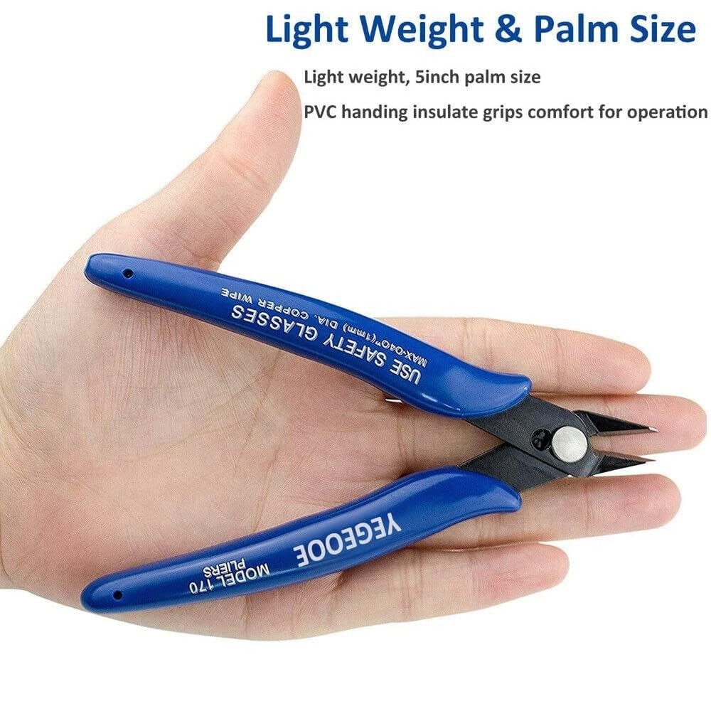 Flush Wire Cutters, 10PACK Flush Cut Pliers, Side Cutters, Diagonal Side Cutt...