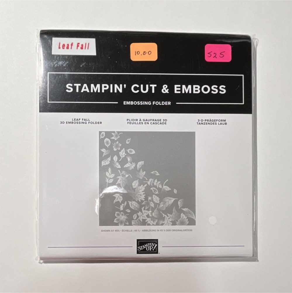 Stampin' Up! Leaf Fall 3D Embossing Folder Leaves Theme