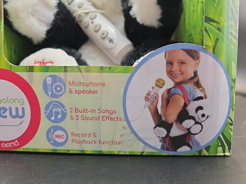 Singing Machine Portable Karaoke Machine for , Plush Toy Backpack with Microp...