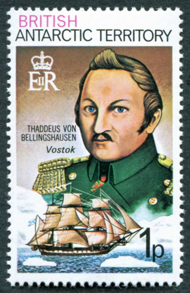 BRITISH ANTARCTIC TERRITORY 1973 1p multicoloured SG45 mint MH FG e #A02