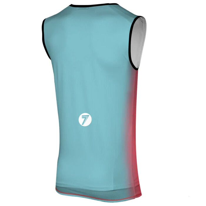 NEW SEVEN RACE KIT SUIT ZERO DISSOLVE FLO RED BLUE WITH COMPRESSION MX MOTOCROSS
