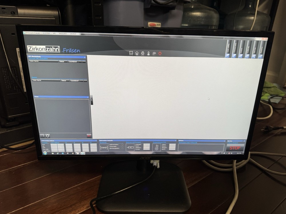 ZIRKONZAHN MILLING UNIT M5 & CPU (NO DONGLES/READ/WORKING)