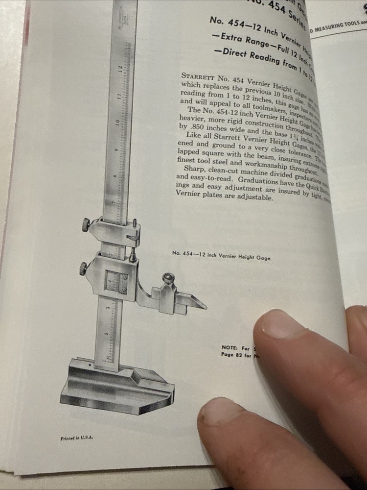 Starrett Catalog 75th Anniversary 🇺🇸