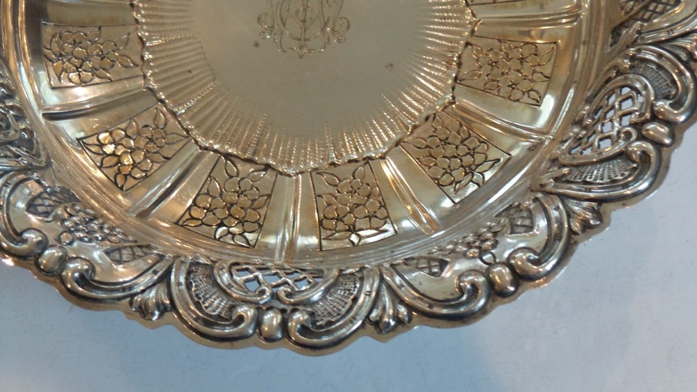 Continental .800 Silver Embossed Deep Bowl, 390 grams