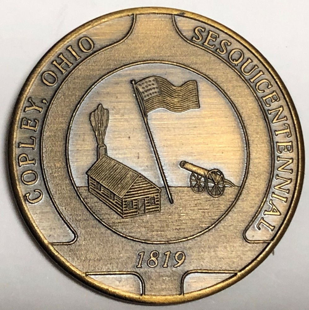 # C831   COPLEY, OH.  BRONZE    MEDAL, SESQUITENNIAL   1969
