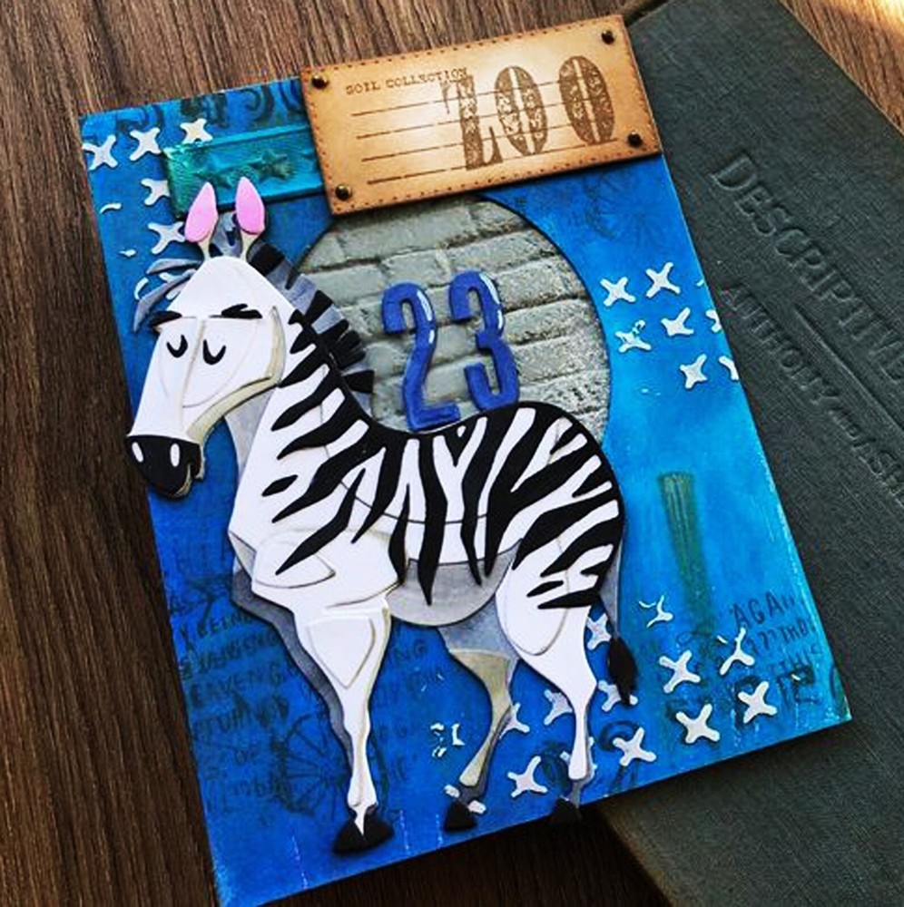 Sizzix Thinlits Winifred Colorize 8pc set #664430 Retail $34.99 by Tim Holtz